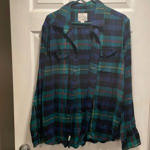 American eagle flannel shirt, size large